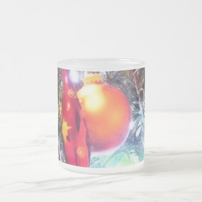 Caneca De Café Vidro Jateado Ornamentos Iluminantes (Centro)