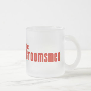 Caneca De Café Vidro Jateado Os padrinhos de casamento (vermelho da máfia)