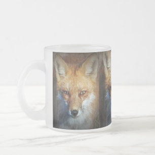 Caneca De Café Vidro Jateado Os presentes & cumprimentos do Fox vermelho
