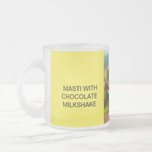 Caneca De Café Vidro Jateado #OÚltimoChocolateMilkshakeMug