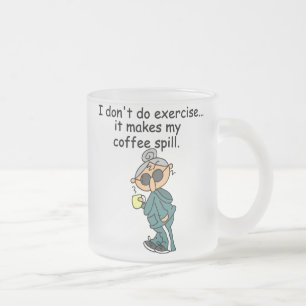 Caneca De Café Vidro Jateado Outra Razão Para Não Exercer