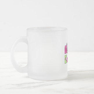 Caneca De Café Vidro Jateado Ovos de Felz pascoa de coelho da Páscoa