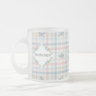 Caneca De Café Vidro Jateado Padaria Italiana, por Natasha Us