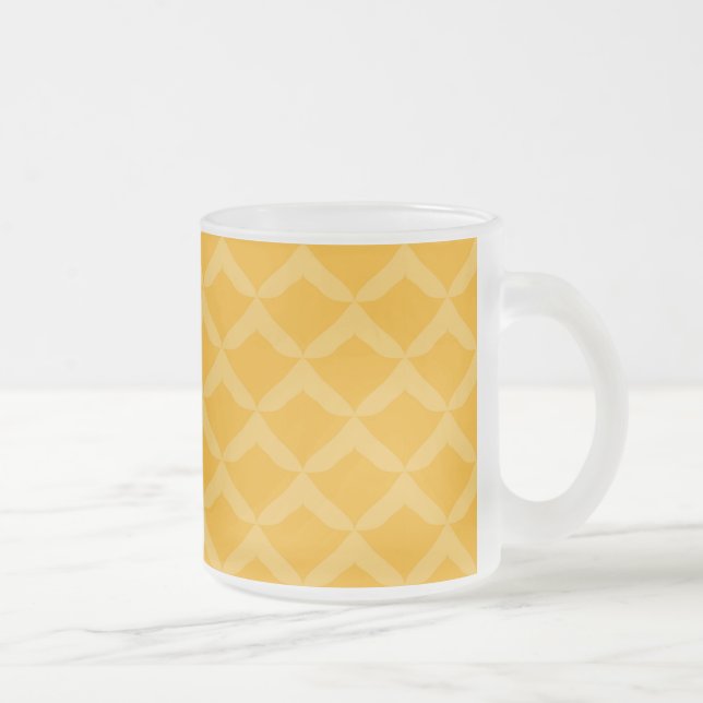 Caneca De Café Vidro Jateado Padrão de abacaxi... (Direita)