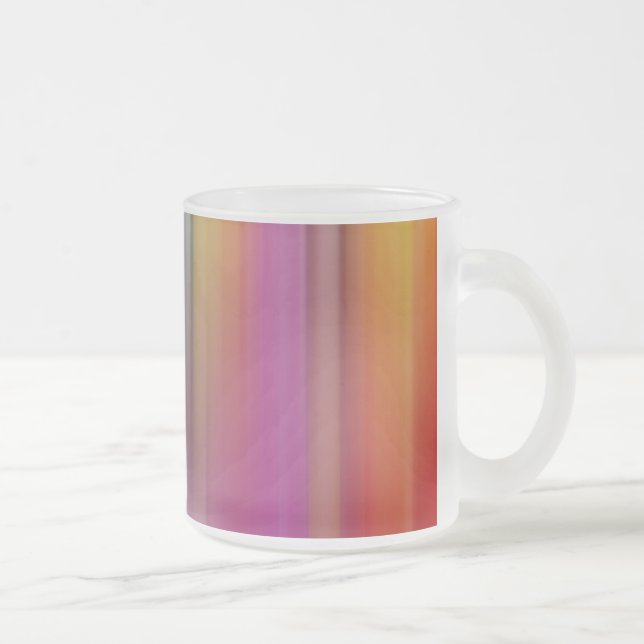 Caneca De Café Vidro Jateado padrão de cores 7 (Direita)