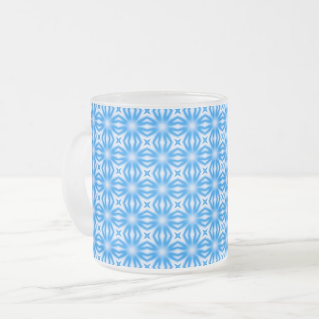 Caneca De Café Vidro Jateado Padrão de Gradiente (Frente Esquerda)