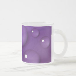 Caneca De Café Vidro Jateado Padrão de queda de água púrpura