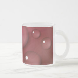 Caneca De Café Vidro Jateado Padrão de queda de água vermelha