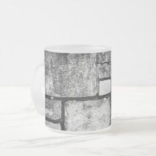 Caneca De Café Vidro Jateado Padrões de alvenaria - Garden Wall 2