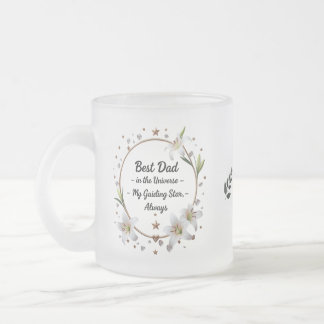 Caneca De Café Vidro Jateado Pai Elegante Mug - "Guiding Star" (Estrela guia) d