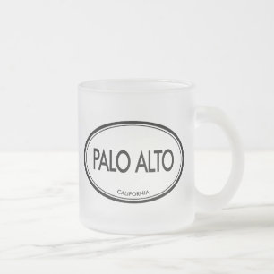 Caneca De Café Vidro Jateado Palo Alto, Califórnia