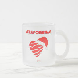 Caneca De Café Vidro Jateado Papais noeis De Natal Copo De Fosco Pequeno