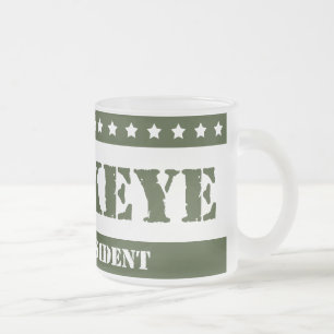 Caneca De Café Vidro Jateado Para o presidente Hawkeye