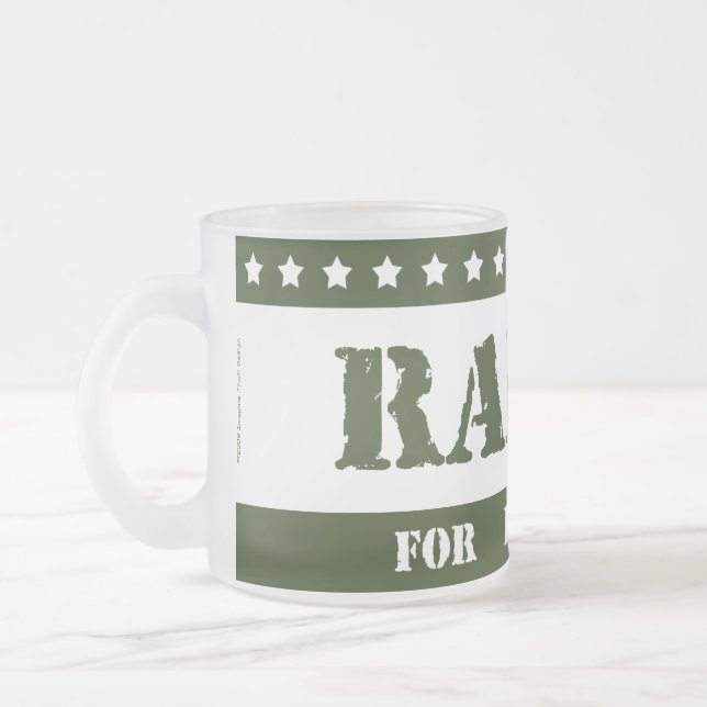 Caneca De Café Vidro Jateado Para o presidente Radar (Esquerda)