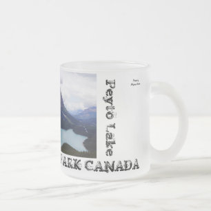 Caneca De Café Vidro Jateado Parque nacional de Banff - lago Peyto