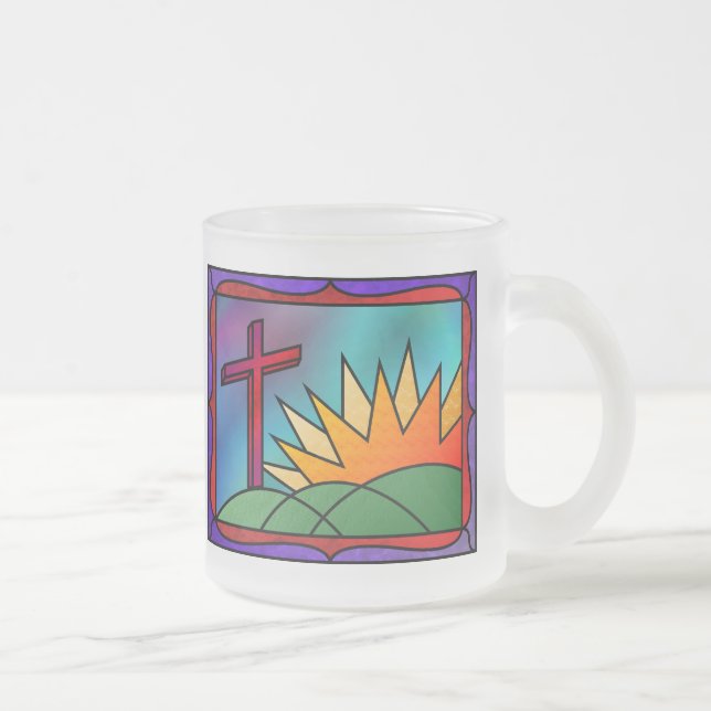 Caneca De Café Vidro Jateado Páscoa Morning (Direita)