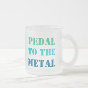 Caneca De Café Vidro Jateado PEDAL À caneta METAL (fosco de vidro)