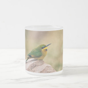 Caneca De Café Vidro Jateado Pequeno Bee-Comer