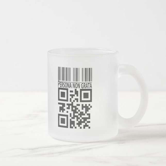 Caneca De Café Vidro Jateado Persona non grata (Direita)