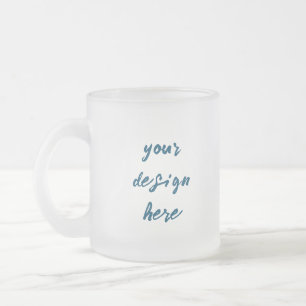 Caneca De Café Vidro Jateado Personalizar ou personalizar