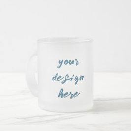 Caneca De Café Vidro Jateado Personalizar ou personalizar