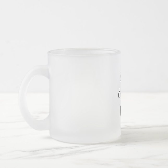 Caneca De Café Vidro Jateado Personalizar ou personalizar (Esquerda)