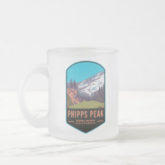 Caneca De Café Vidro Jateado Phipps Peak California