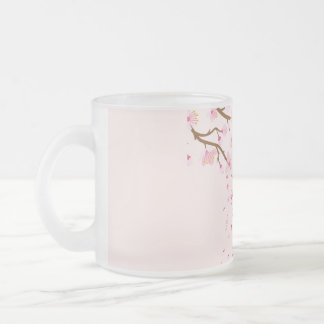 Caneca De Café Vidro Jateado Pink Coffee Mug