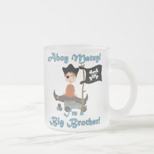 Caneca De Café Vidro Jateado Pirate Big Brother