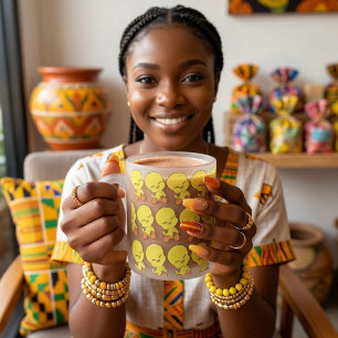 Caneca De Café Vidro Jateado Piu-piu