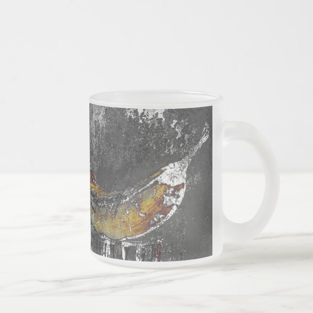 Caneca De Café Vidro Jateado planície (Direita)