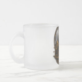 Caneca De Café Vidro Jateado Poder Silencioso | Grande Design Esfinge Egito