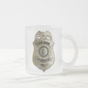 Caneca De Café Vidro Jateado Policial de gordura (goleiro de hóquei) - Café d