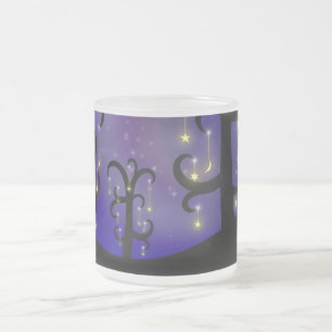 Caneca De Café Vidro Jateado Pomar de Stars Mug