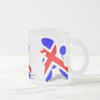 Caneca De Café Vidro Jateado Poodle britânico