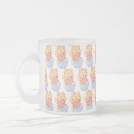 Caneca De Café Vidro Jateado Pooh