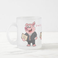 Porco engraçado em desenhos animados