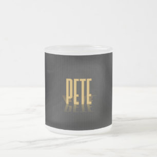 Caneca De Café Vidro Jateado Poster Personalizado de Filme Pete Dourado