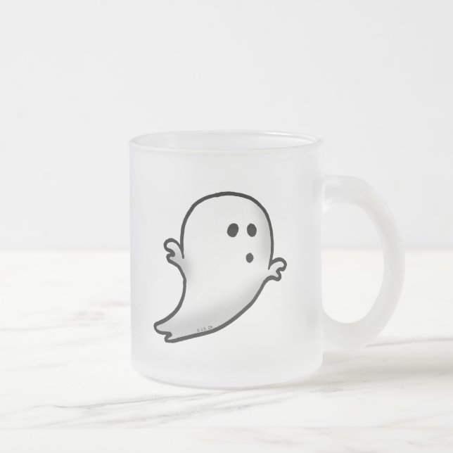 Caneca De Café Vidro Jateado Pouco fantasma (Direita)