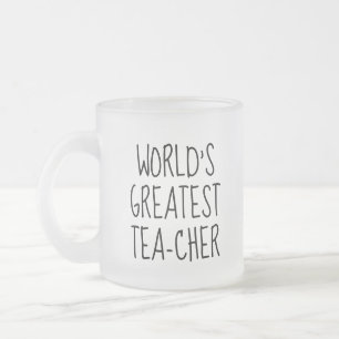 Caneca De Café Vidro Jateado Presente de vidro de chá de agradecimento a profes