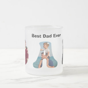 Caneca De Café Vidro Jateado Presente do Dia dos Pais para o Papai \ Melhor Pai