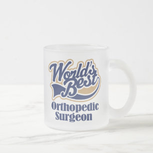 Caneca De Café Vidro Jateado Presente ortopédico do cirurgião