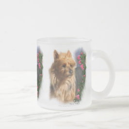 Caneca De Café Vidro Jateado Presentes de Terrier Art australianos