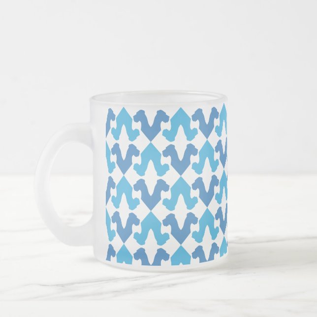 Caneca De Café Vidro Jateado Presentes do Grande Dinamarquês (Esquerda)