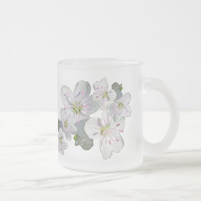 Caneca De Café Vidro Jateado Primavera Beauty Wildflower (Direita)