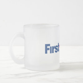 Caneca De Café Vidro Jateado Primeiro Bus Mug