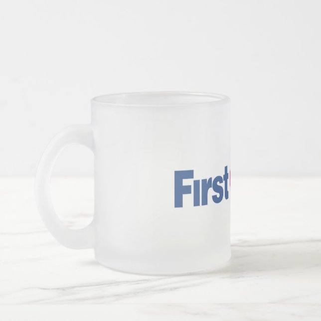 Caneca De Café Vidro Jateado Primeiro Bus Mug (Esquerda)