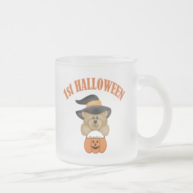 Caneca De Café Vidro Jateado Primeiro Halloween (Direita)
