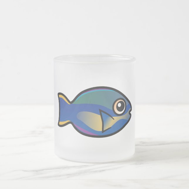 Caneca De Café Vidro Jateado Princesa bonito Parrotfish (Centro)