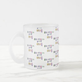 Caneca De Café Vidro Jateado Priorize a Si Mesmo